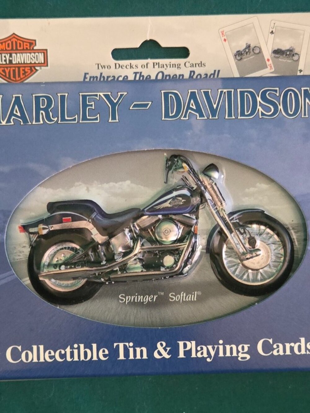 HARLEY DAVIDSON  Springer Softail Playing Cards 2001 Limited Edition